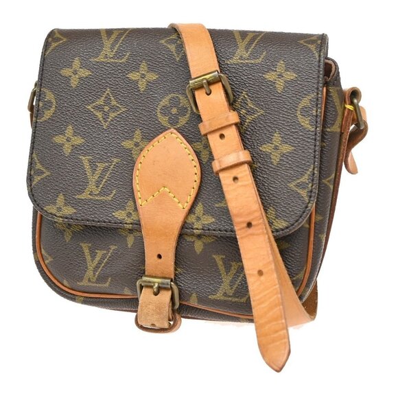 LOUIS VUITTON Mini Cartouchiere Shoulder Bag Monogram Leather BN - Picture 1 of 15